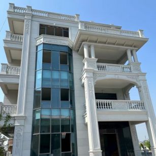 淮北 白麻花岗岩别墅外墙干挂效果展示