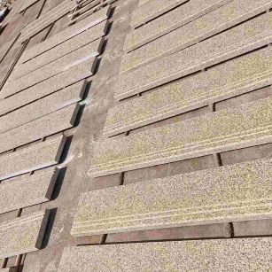 淮北 黄金麻花岗岩光面楼梯踏步