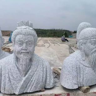 淮北 白麻花岗岩石材人物立体雕刻