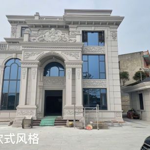 淮北 白麻花岗岩别墅外墙干挂