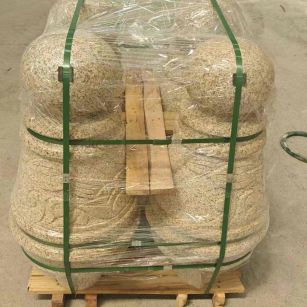 淮北 黄金麻异形定制雕花——棒棒糖挡车柱