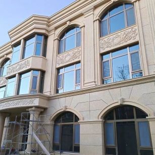 淮北 黄金麻花岗岩别墅外墙干挂