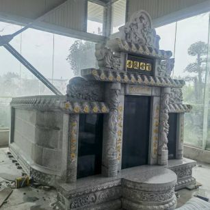 淮北 芝麻白墓碑效果展示图