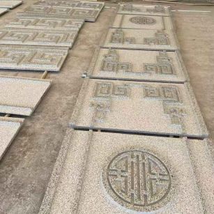 淮北 白麻花岗岩外墙立面雕刻板