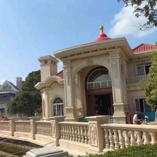 淮北 黄金麻花岗岩欧式别墅