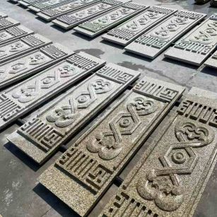 淮北 黄金麻花岗岩外墙雕刻板