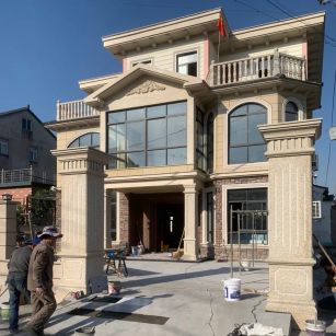 淮北 黄金麻花岗岩荔枝面别墅外墙干挂私家专属