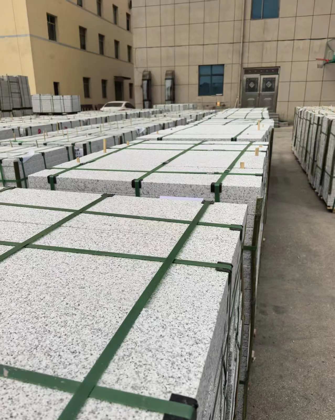 淮北 白麻花岗岩5.0公分荔枝面地铺石