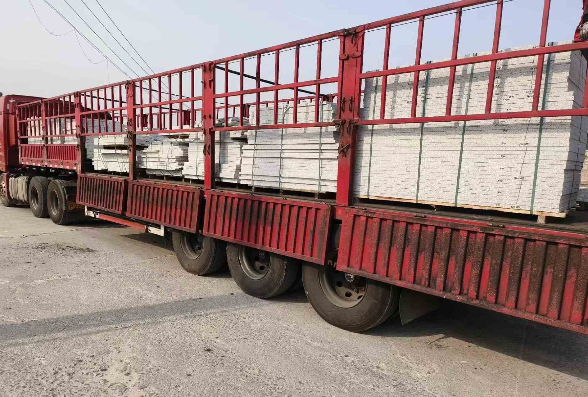 淮北 白麻荔枝面外墙干挂，工厂装车日常