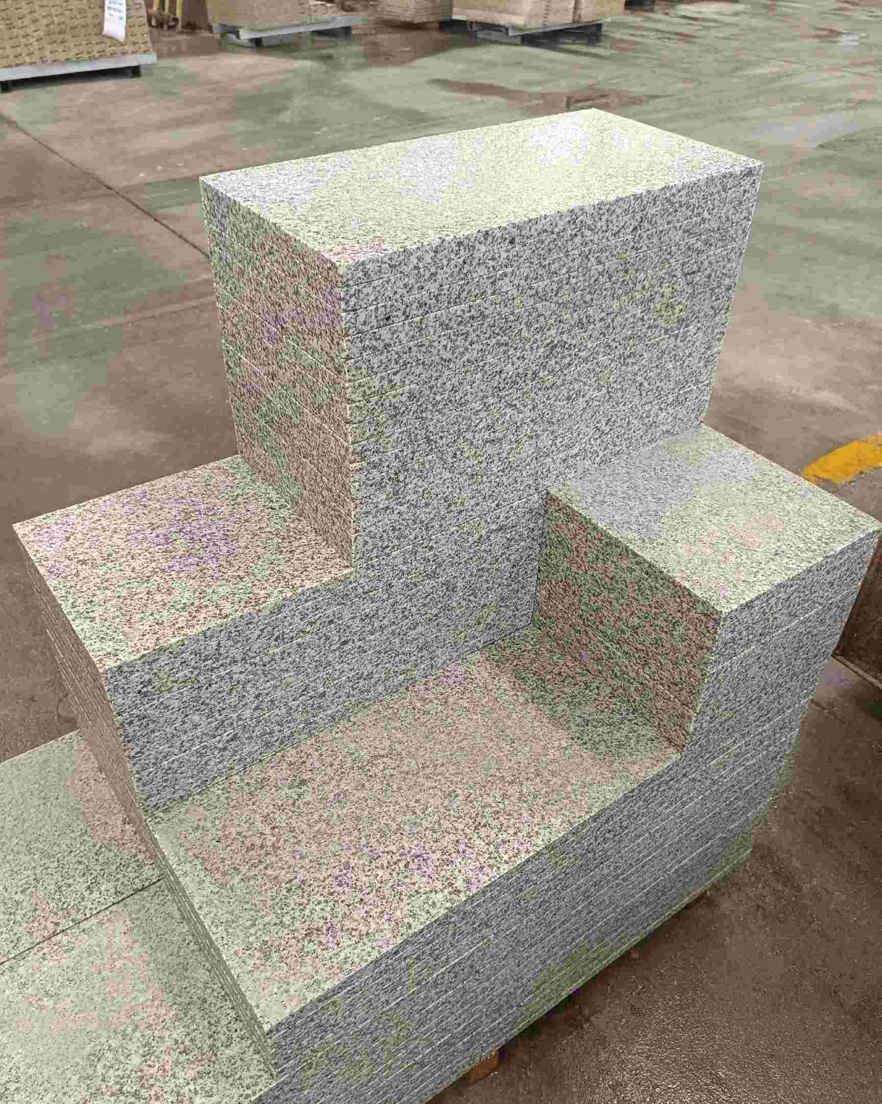 淮北 白麻花岗岩荔枝面地铺石