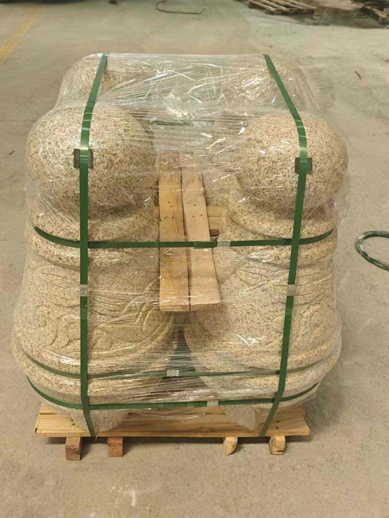 淮北 黄金麻异形定制雕花——棒棒糖挡车柱