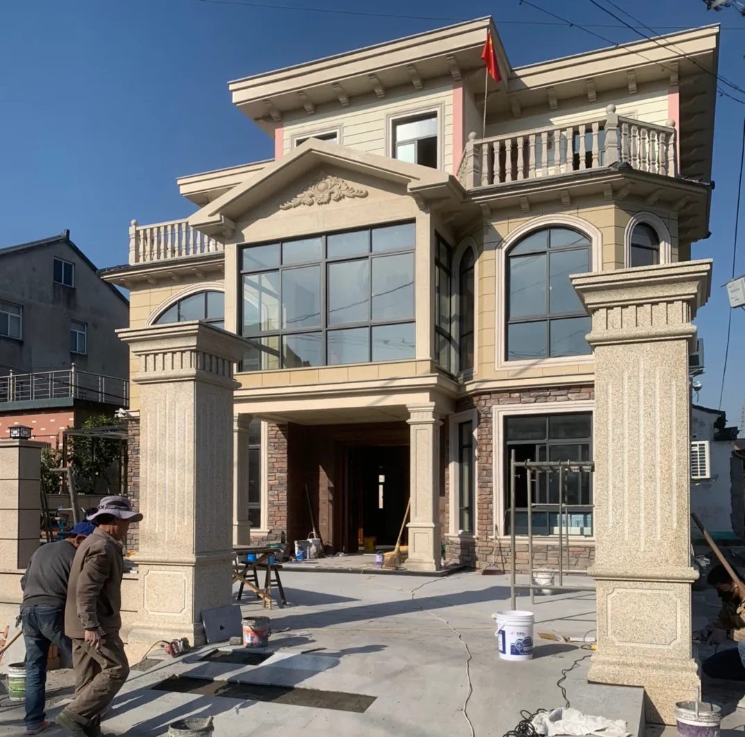 淮北 黄金麻花岗岩荔枝面别墅外墙干挂私家专属