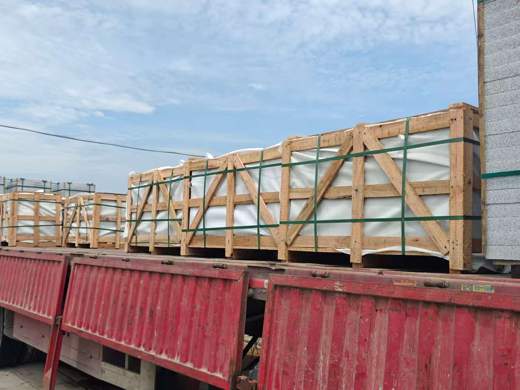 淮北 芝麻白花岗岩地铺石出口专车-泰国游