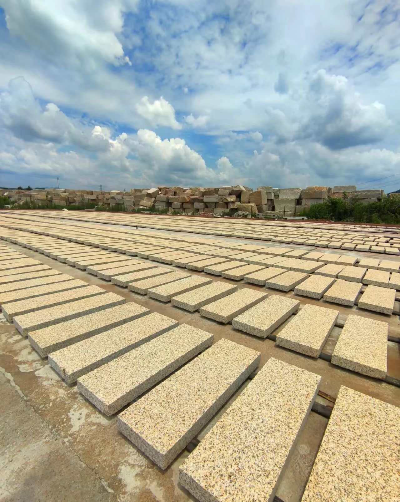 淮北 黄金麻花岗岩荔枝面地铺石防护中