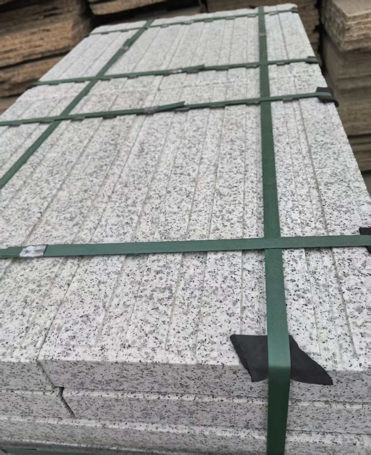 淮北 白麻花岗岩直行盲道石，盲条，地铺石