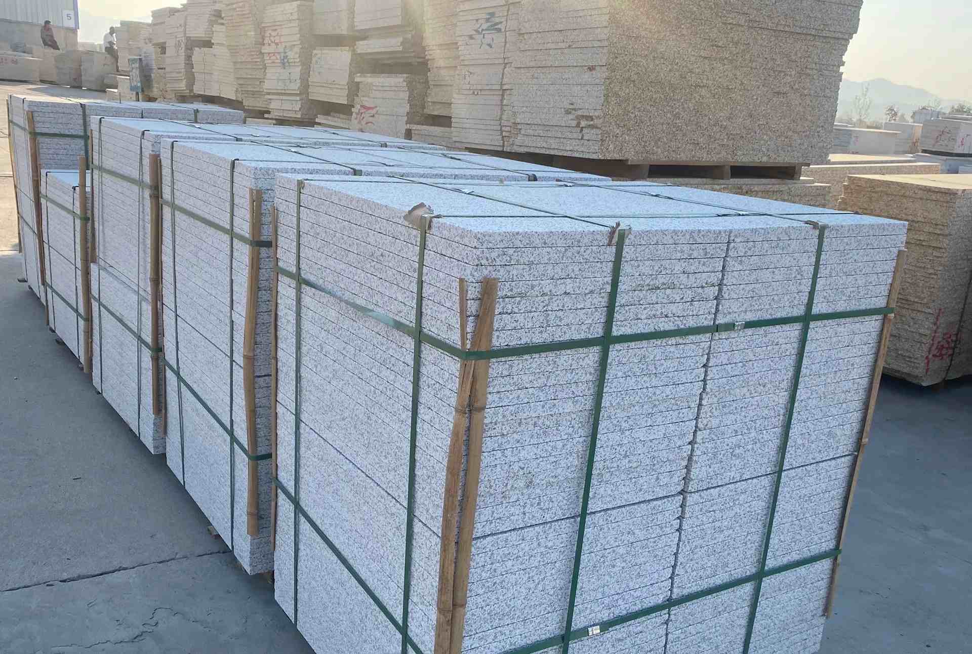 淮北 白麻花岗岩荔枝面地铺石