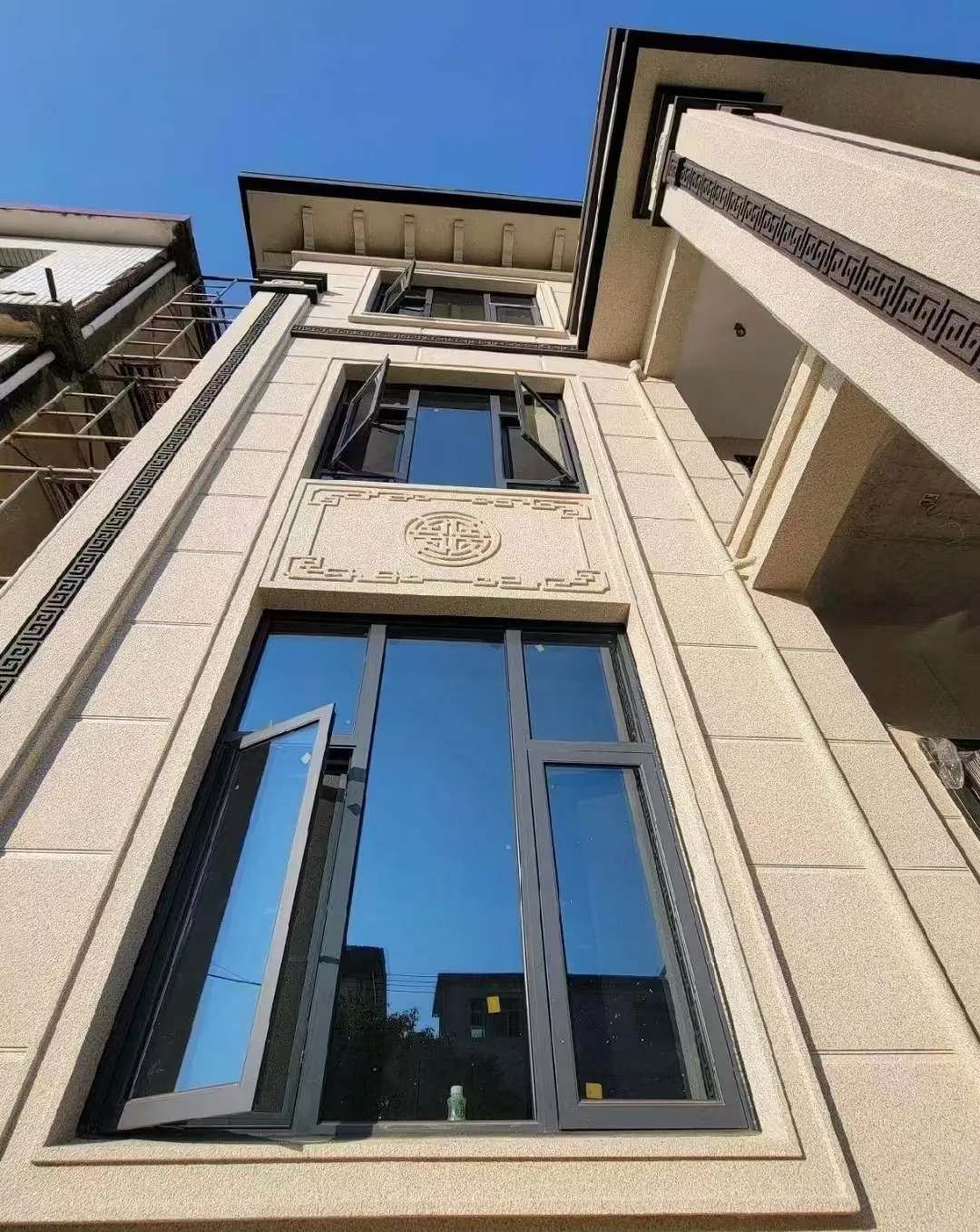 淮北 黄金麻荔枝面别墅外墙干挂效果展示